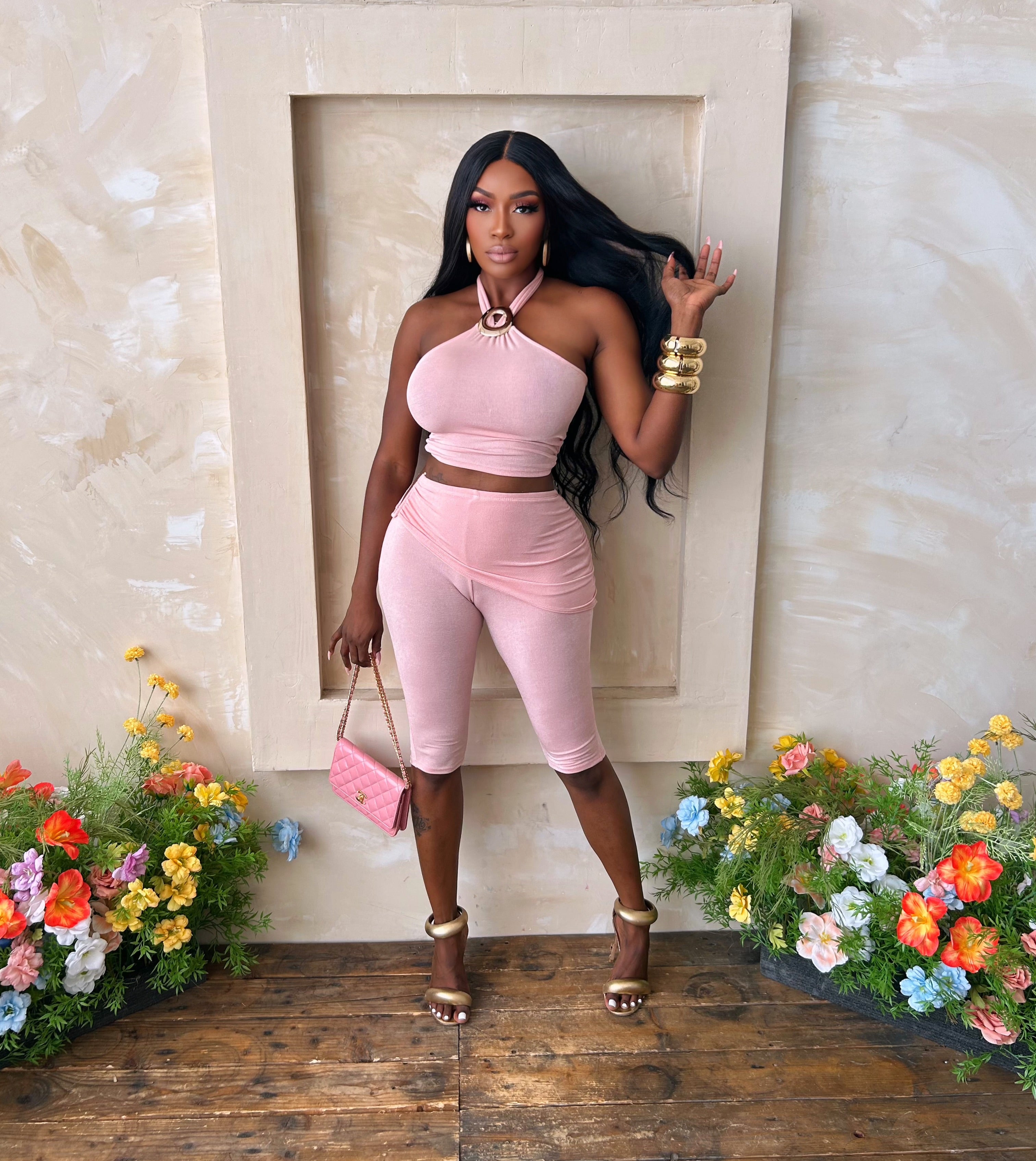 Rose Rendezvous Capri Set – DaintyByBey