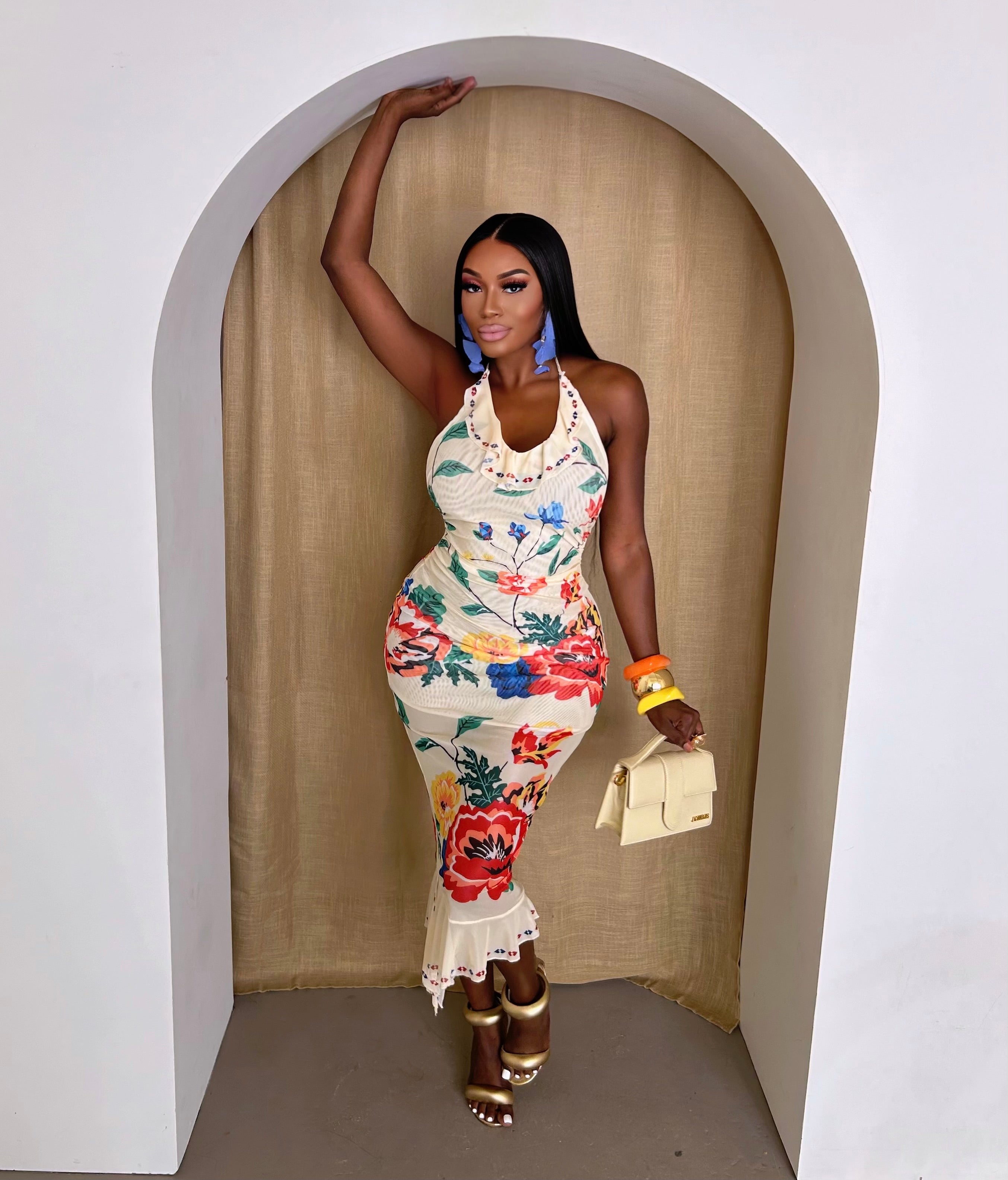 Bali Bloom Midi dress